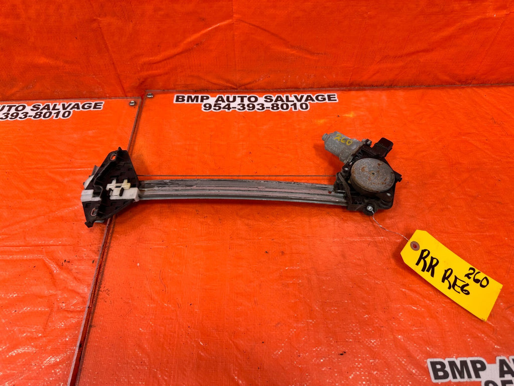 06 11 HONDA CIVIC SEDAN 4 DOOR PASSENGER RIGHT REAR WINDOW REGULATOR OEM #2600