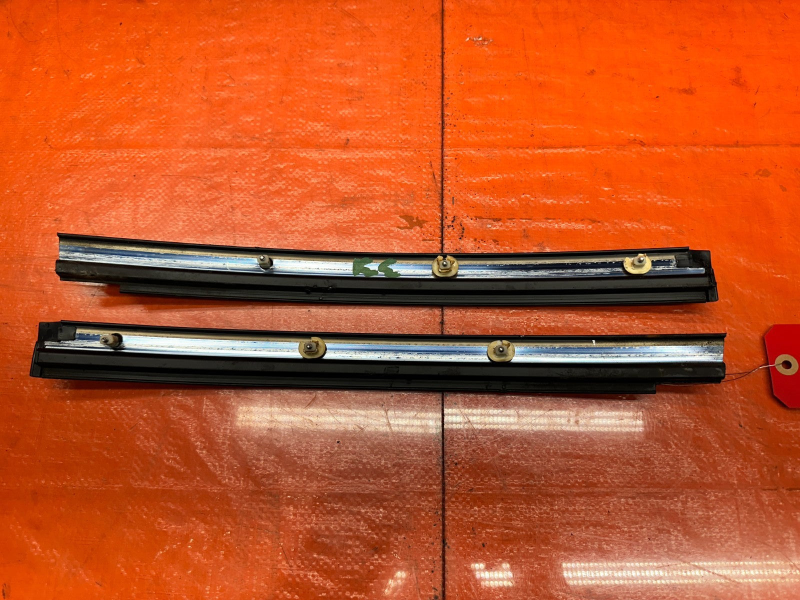 1994 2001 ACURA INTEGRA COUPE DOOR SASH TRIM MOLDING SET LH RH PAIR OEM #3317