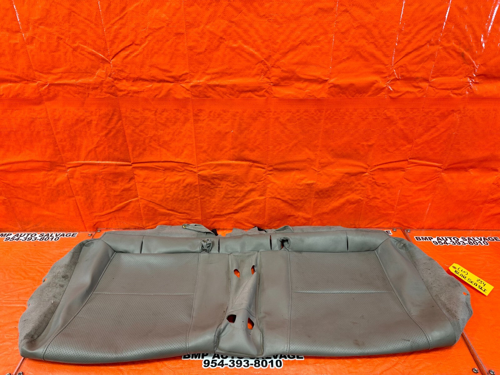 02 04 ACURA RSX   GRAY   REAR LOWER SEAT SKIN LEATHER COVER OEM 2540