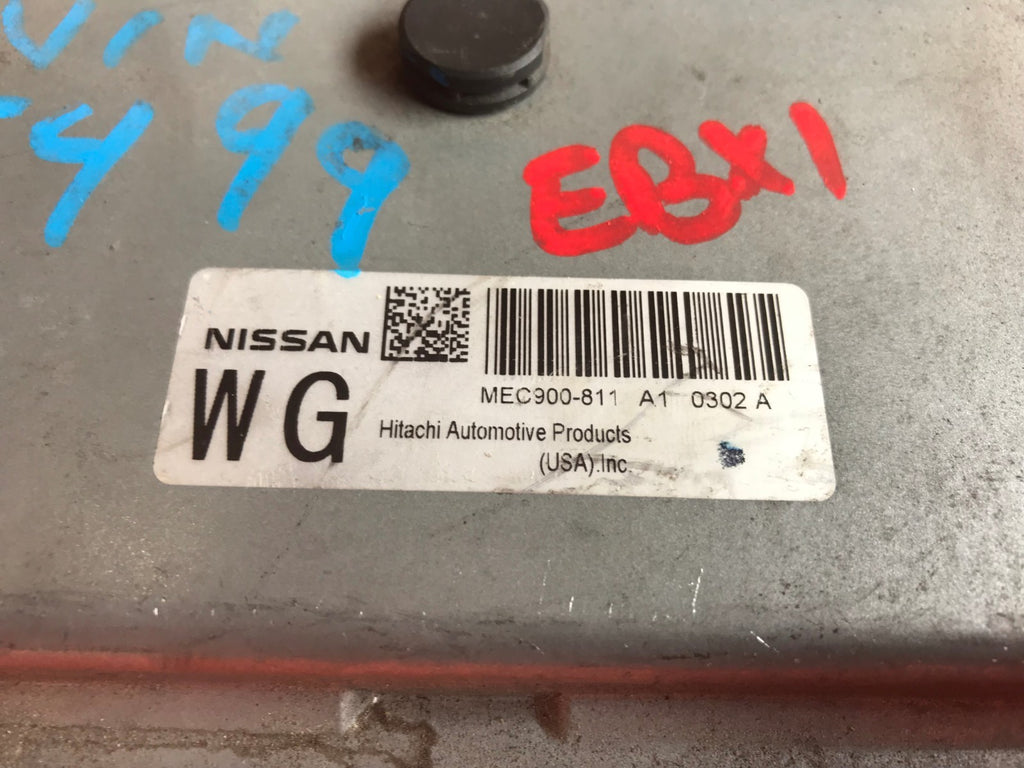 OEM 2010 10 NISSAN VERSA ENGINE COMPUTER ECU ECM EBX   PART # MEC900 811 A11