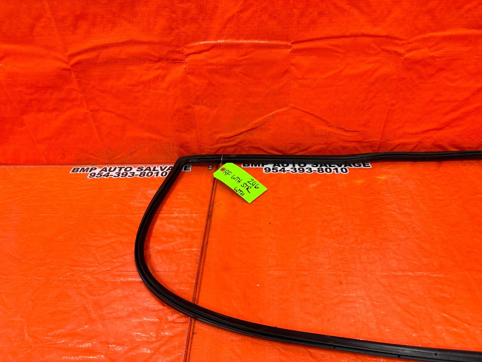 94 01 ACURA INTEGRA 2D PASSENGER RIGHT WEATHER STRIP TRIM SEAL GASKET OEM #2468