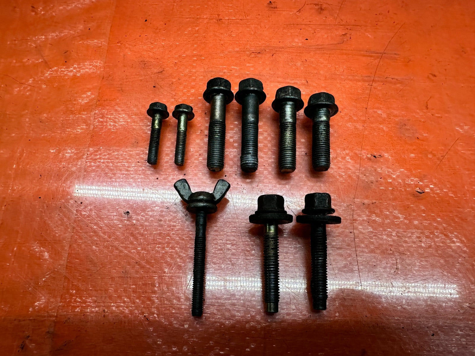 1994 2001 ACURA INTEGRA B SERIES POWER STEERING PUMP BRACKET BOLTS #3314