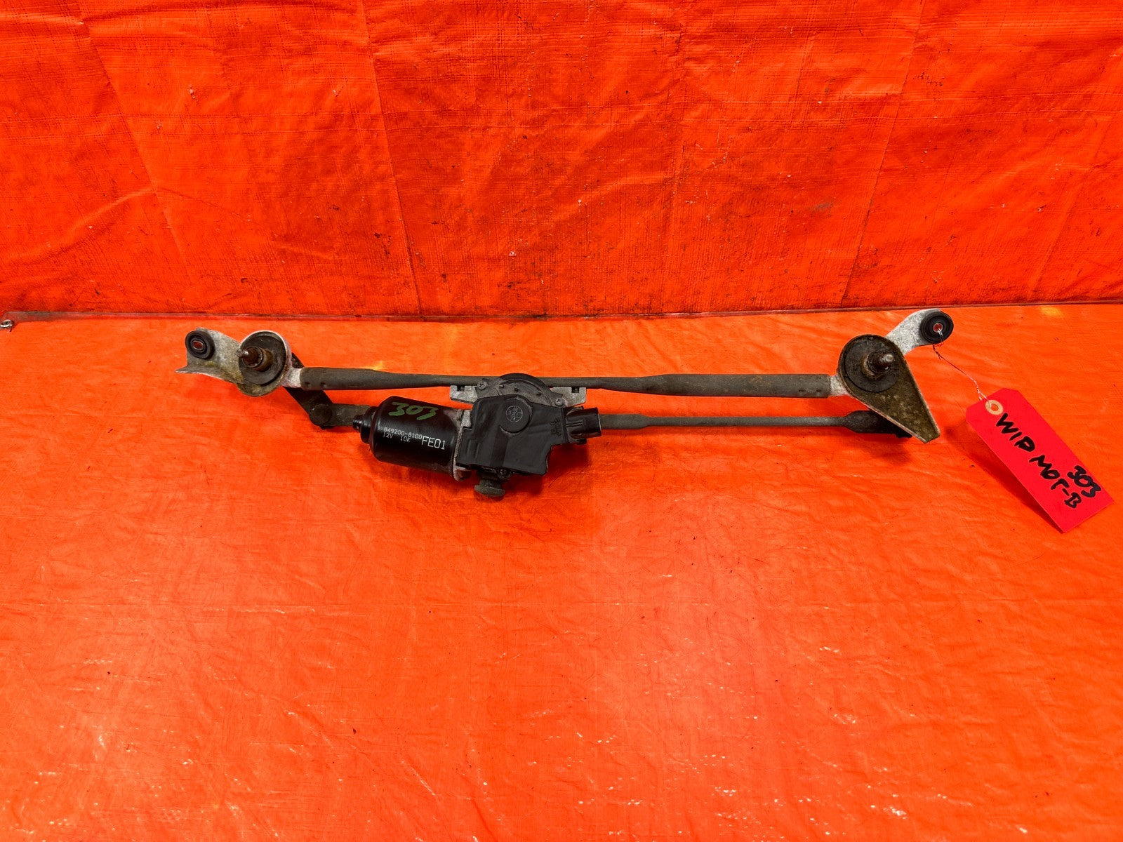 04 11 MAZDA RX8 RX 8   WINDSHIELD WIPER MOTOR W/ LINKAGE   OEM FACTORY #3030
