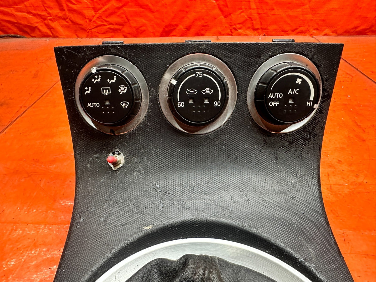 03-08 NISSAN 350Z 3.5L 6 SPEED MANUAL SHIFTER BEZEL CENTER CONSOLE OEM #3467