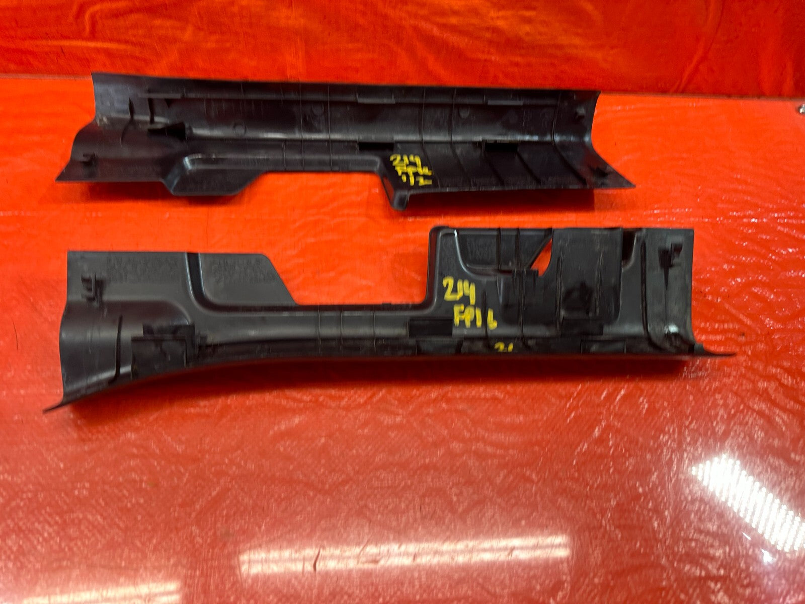 08 15 LANCER EVOLUTION X EVO 10   LEFT AND RIGHT FLOOR PILLARS SCUFF PLATES #21416