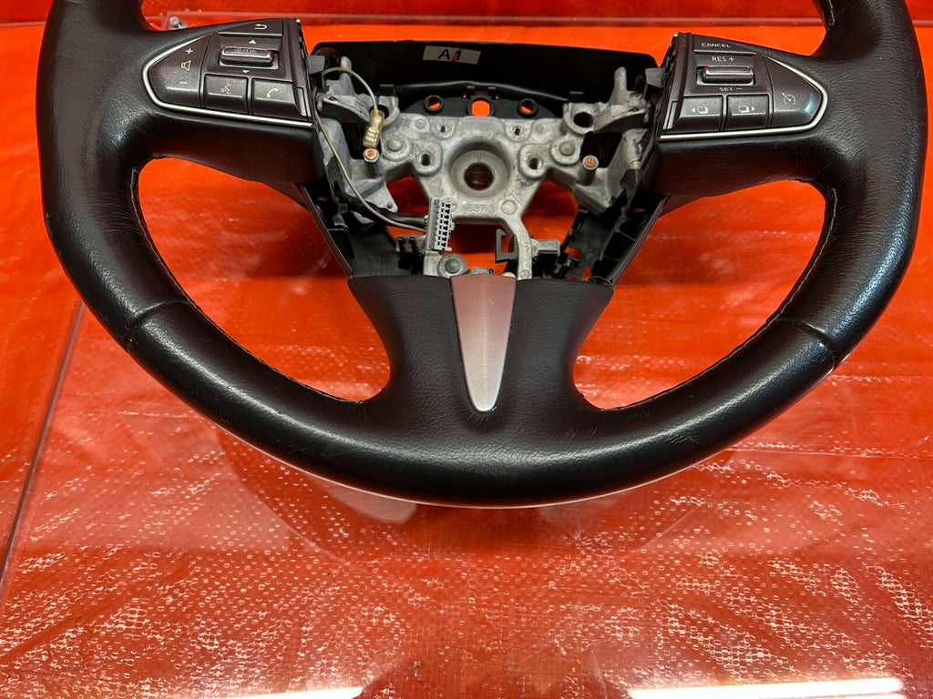 14 15 INFINITI Q50   STEERING WHEEL W/ SWITCHES   COMPLETE   OEM2
