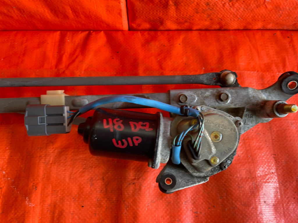 94   01 ACURA INTEGRA 2 & 4 DOOR FRONT WINDSHIELD WIPER MOTOR WITH LINKAGE #483