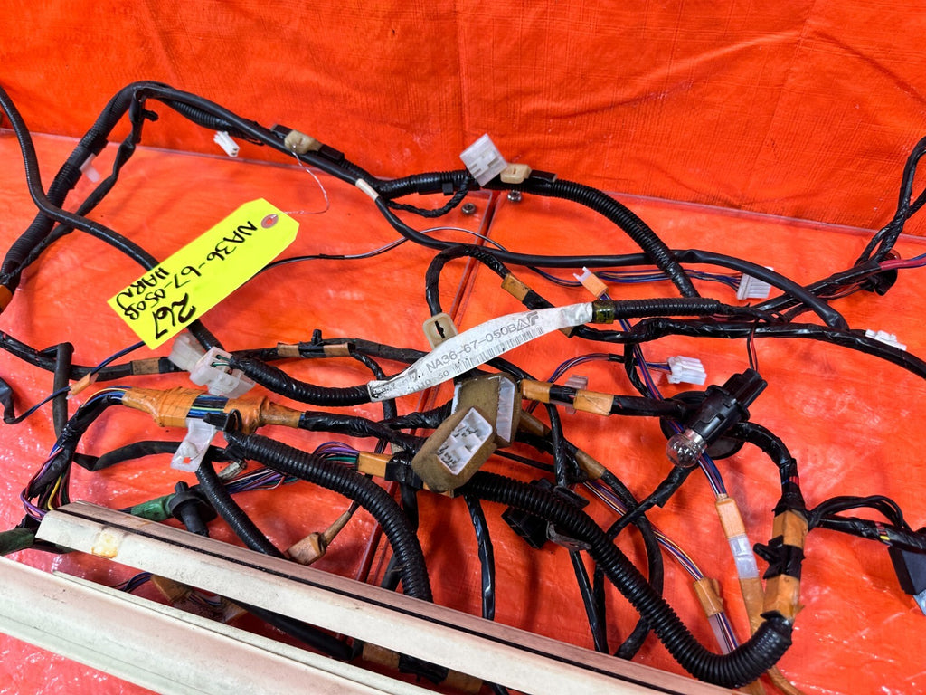 1993 93 MAZDA MX 5 MIATA   INTERIOR FLOOR WIRING HARNESS WIRE LOOM   OEM #2677