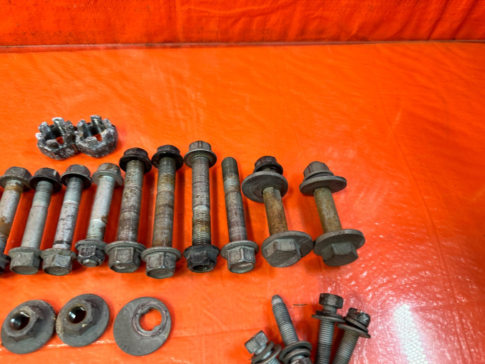 13 16 HYUNDAI GENESIS COUPE 3.8L   REAR TRAILING ARM CAMBER CASTER BOLTS #3188