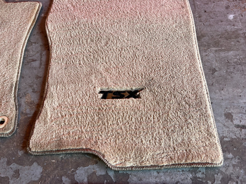 09 14 ACURA TSX   FLOOR MAT SET   IVORY COLOR   LEFT RIGHT FRONT REAR   OEM #1584