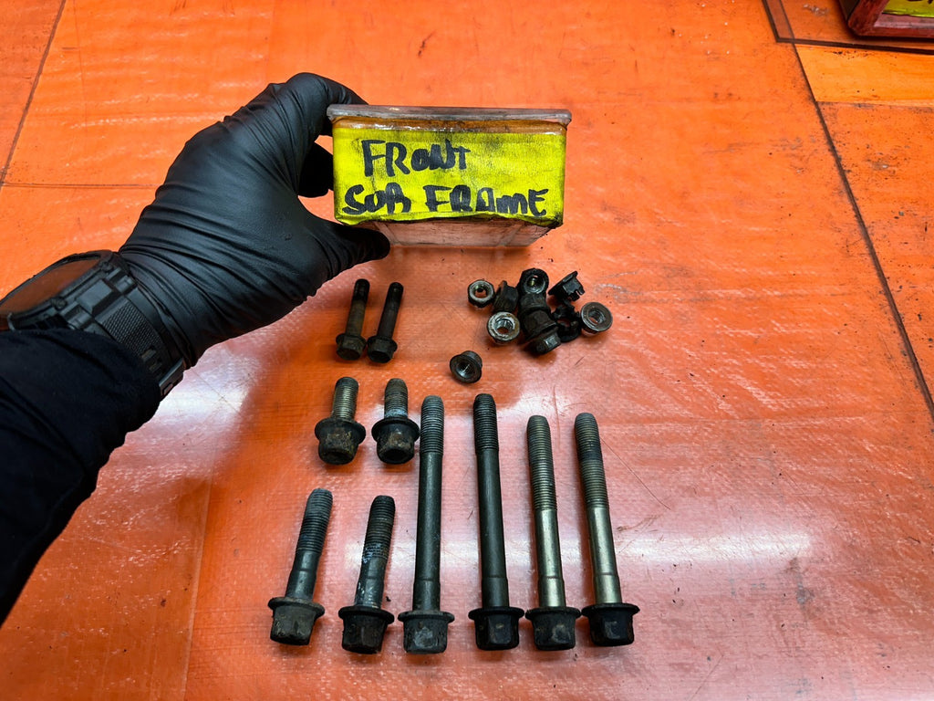 94-01 ACURA INTEGRA FRONT SUBFRAME CROSSMEMBER MOUNTING BOLTS SET OEM #3400