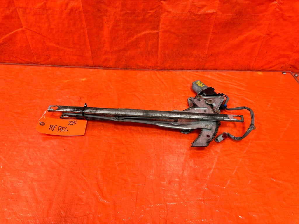94 01 ACURA INTEGRA   2 DOOR ONLY   WINDOW REGULATOR   PASSENGER RIGHT   OEM 2810