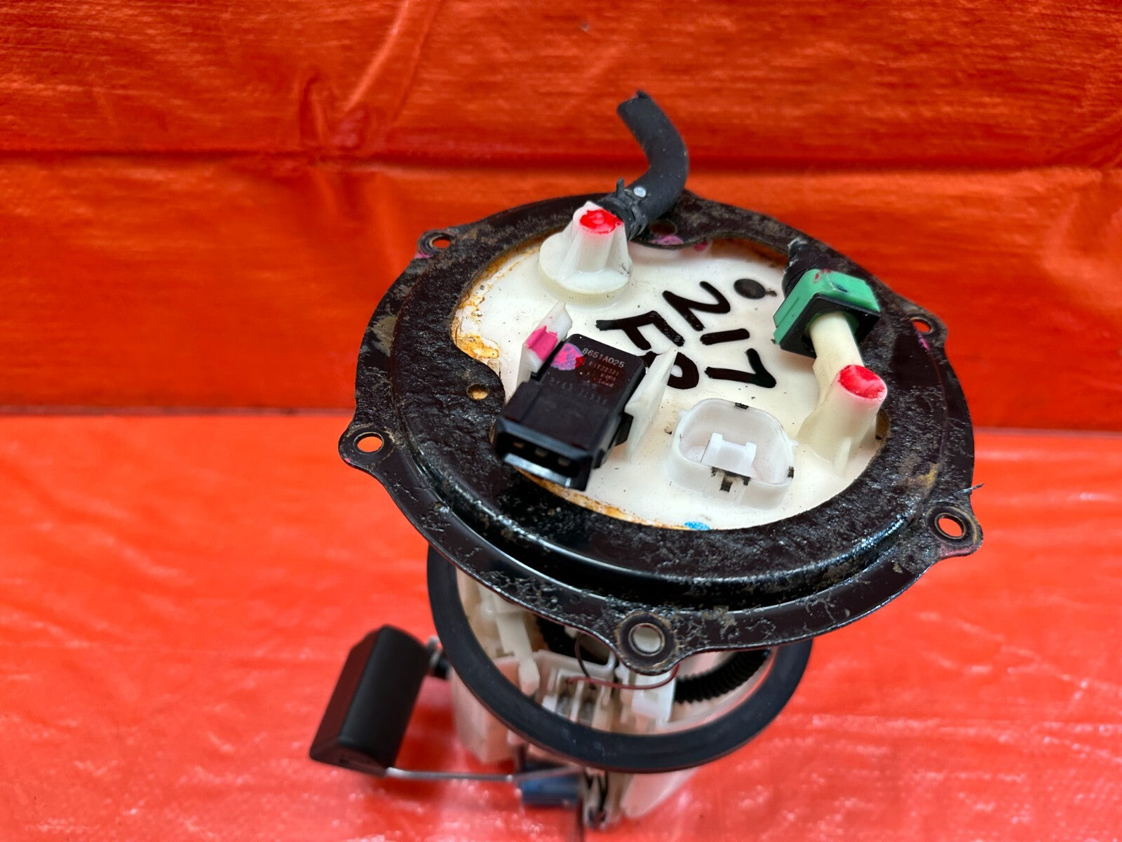 08 15 LANCER EVOLUTION X EVO 10 GASOLINE GAS FUEL PUMP SENDING UNIT HOUSING #2174
