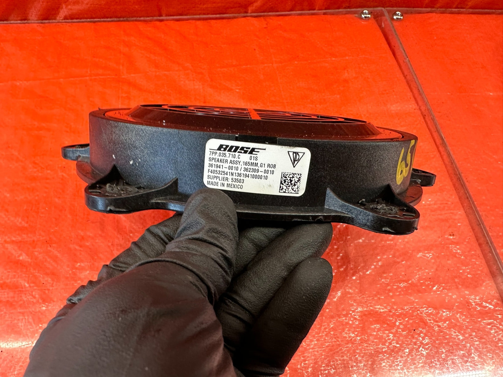 10 16 PORSCHE PANAMERA   PASSENGER RIGHT REAR   BOSE SPEAKER   OEM FACTORY #657