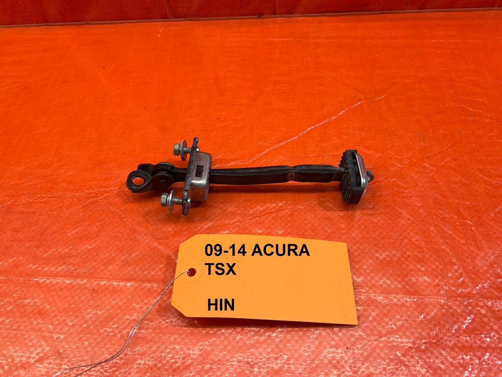 09 14 ACURA TSX   PASSENGER REAR DOOR CHECKER HINGE ARM STOPPER   OEM #1680