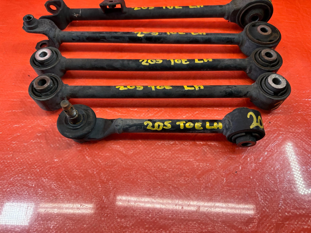 04 08 ACURA TSX   DRIVER LEFT REAR   LOWER CONTROL ARM SET OF 5   ALL ARMS #2055