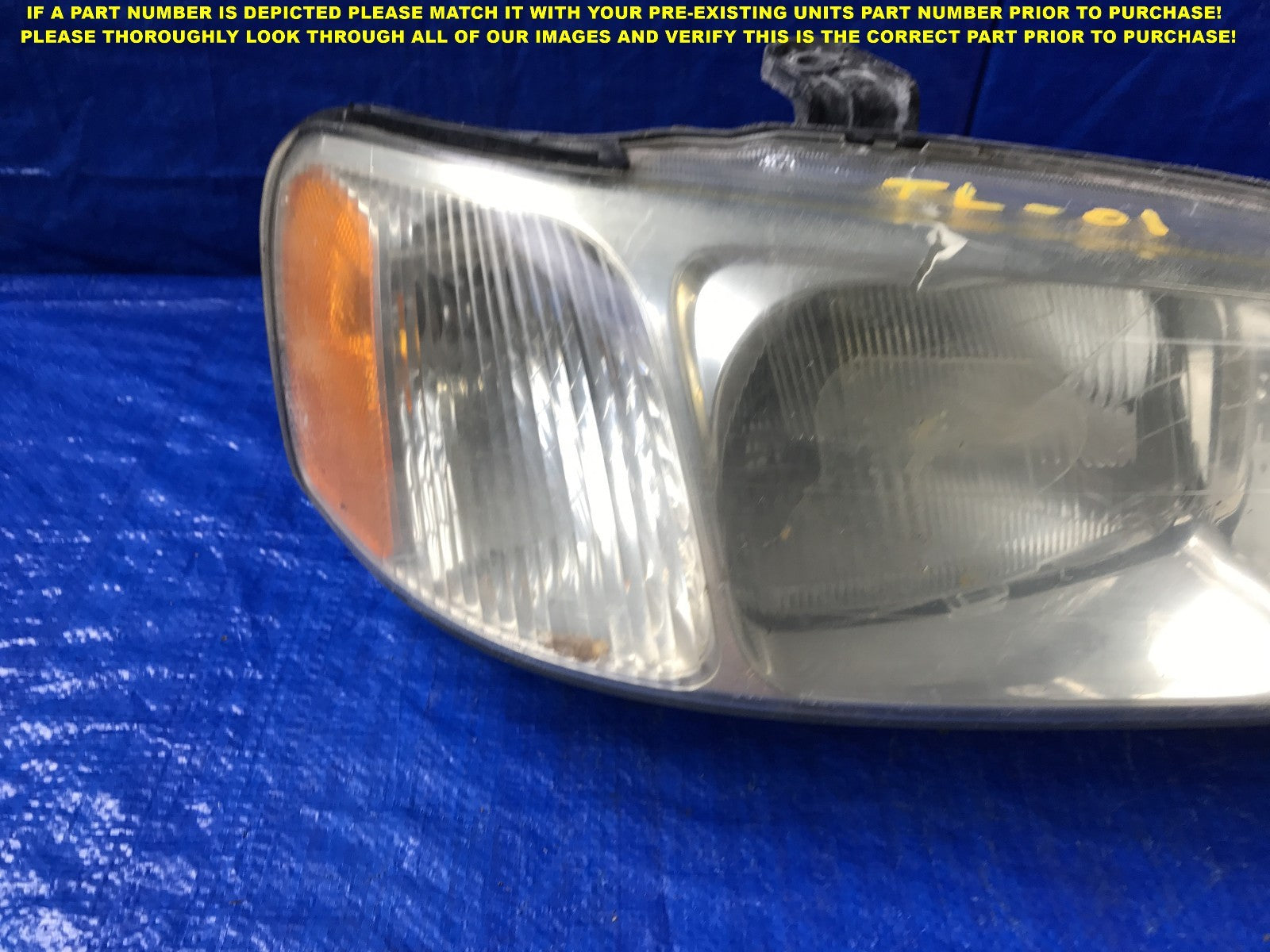 OEM 1999 2000 2001 99 00 01 ACURA TL PASSENGER RIGHT HEADLIGHT R RH 4
