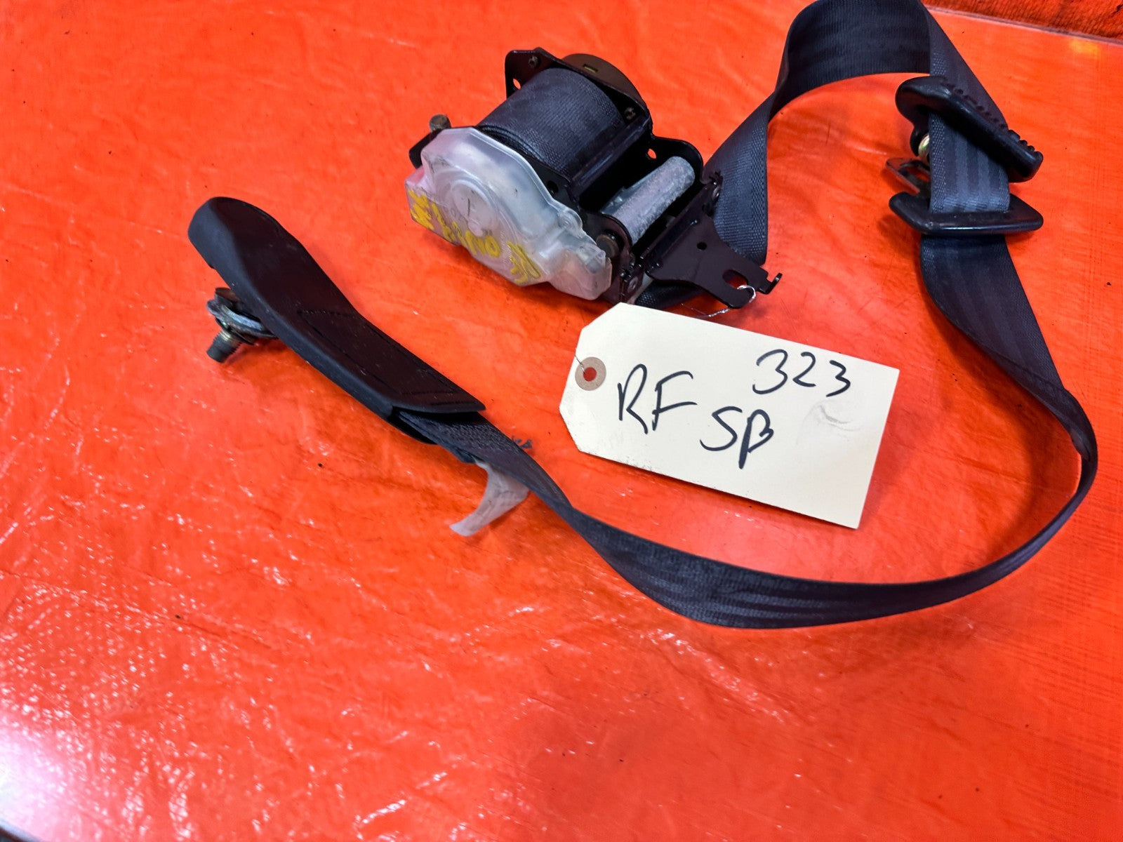 97 01 HONDA PRELUDE   PASSENGER RIGHT FRONT SEAT BELT  SAFETY BELT   OEM #3235