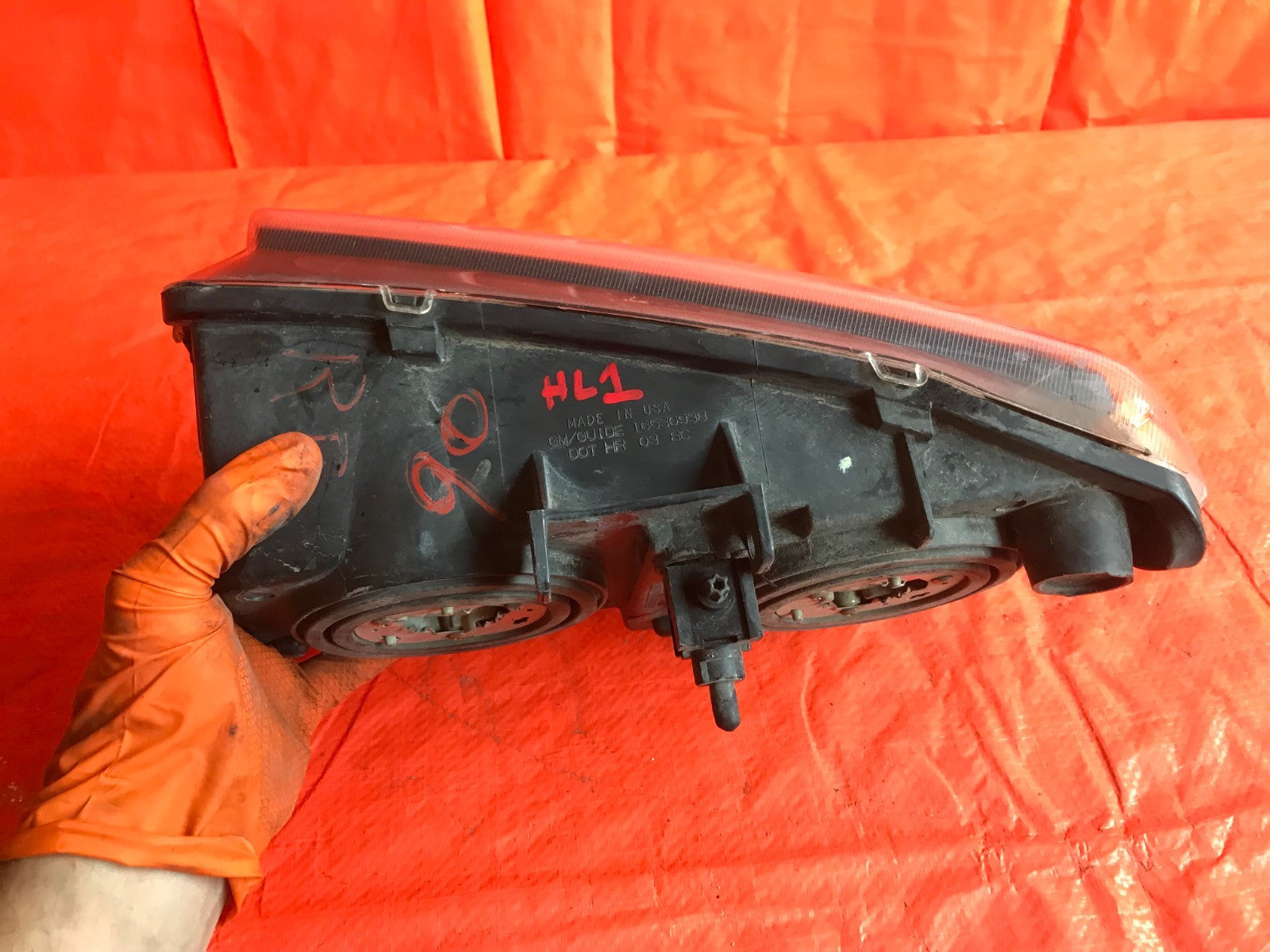 OEM 2003 03 CHEVROLET CHEVY SILVERADO PASSENGER RIGHT HEADLIGHT LAMP 165309384