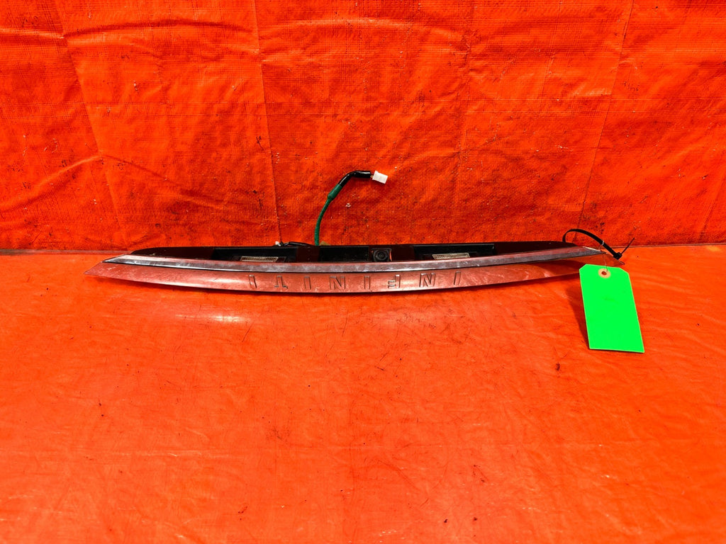 14 17 INFINITI Q50   REAR UPPER TRUNK TRIM W/ BACK UP CAMERA & INFINITI OEM 3133