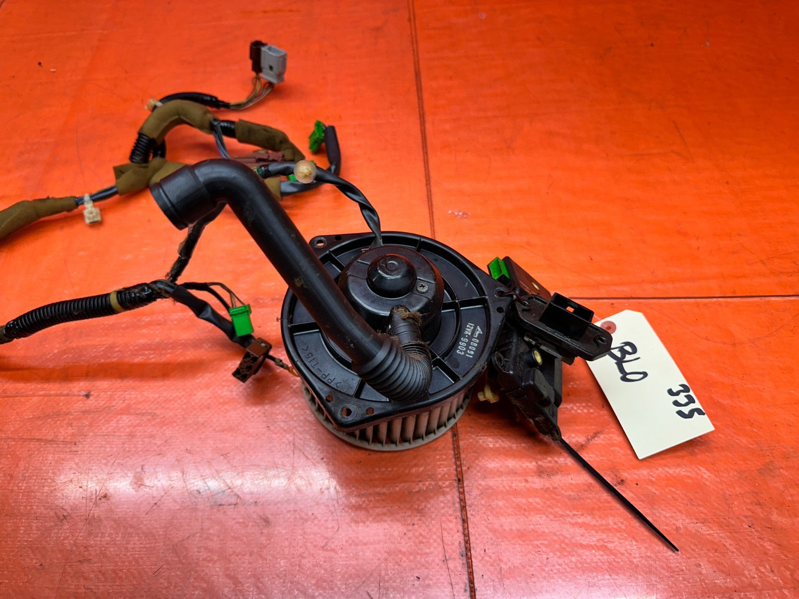 97 01 HONDA PRELUDE 2.2L HEATER AC BLOWER MOTOR WITH WIRING HARNESS OEM #33511