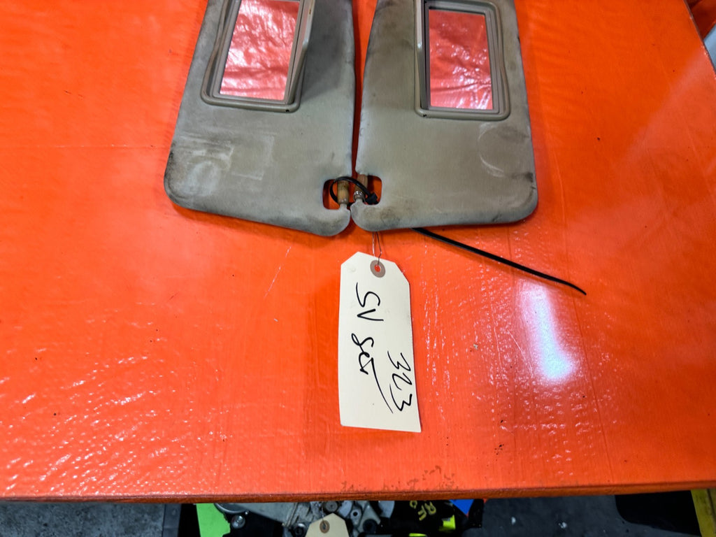 97 01 HONDA PRELUDE   LEFT AND RIGHT SUN VISORS PAIR SET   TAN   OEM #32311