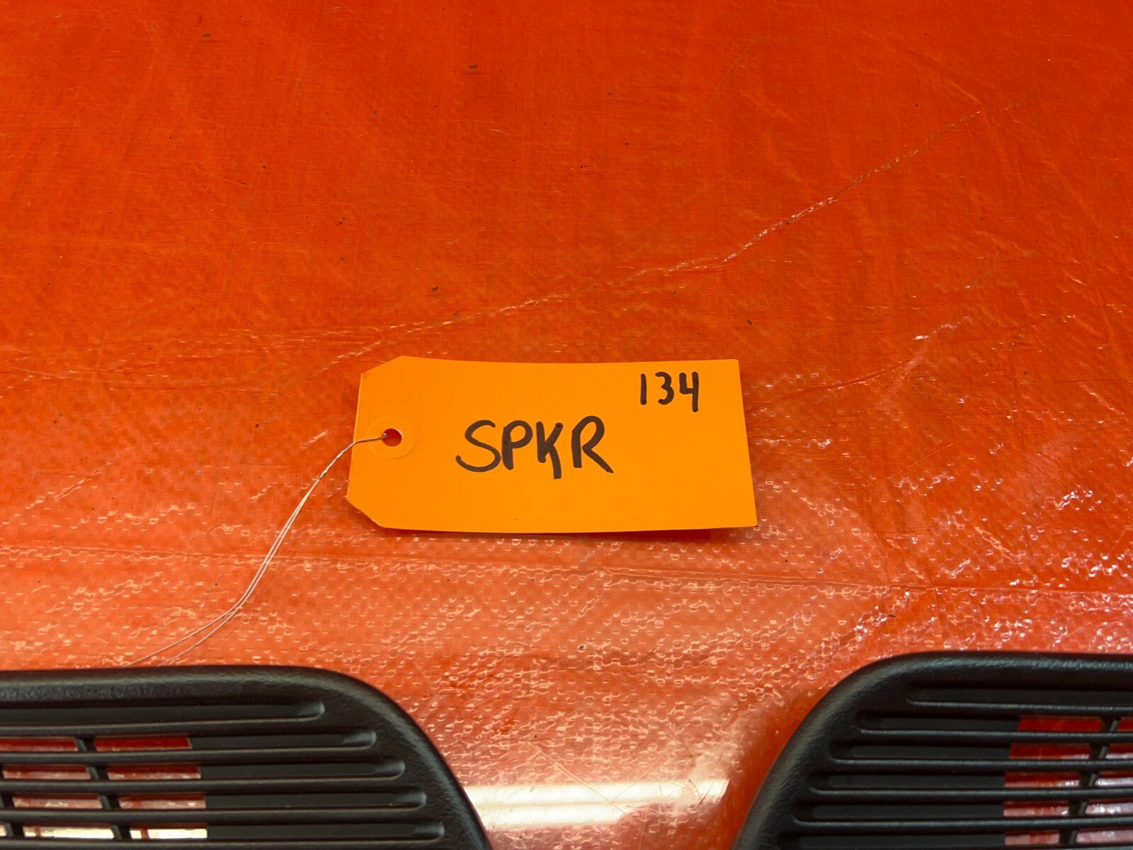 94 01 ACURA INTEGRA 2D REAR SPEAKER COVER TRIM PLASTIC LEFT  RIGHT BLACK OEM 1347