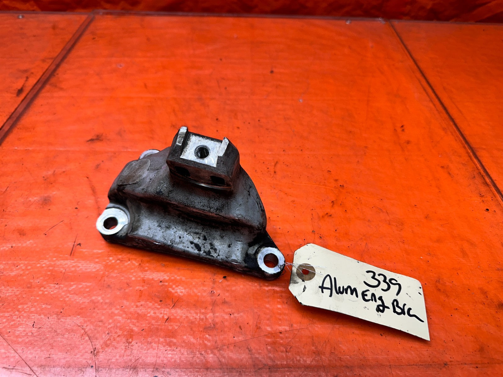 04-05 ACURA TSX 2.4L K24A2 ALUMINUM ENGINE MOTOR MOUNT BRACKET OEM #339-20