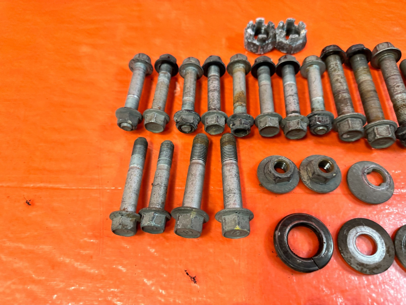 13 16 HYUNDAI GENESIS COUPE 3.8L   REAR TRAILING ARM CAMBER CASTER BOLTS #3185