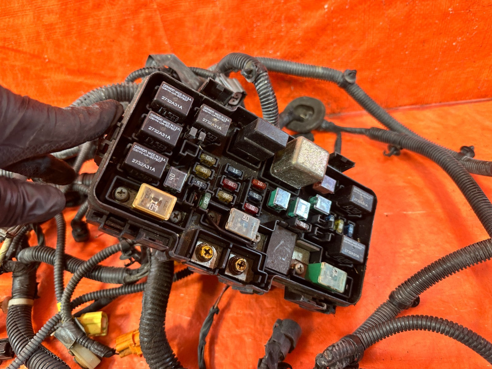 02 03 HONDA CIVIC SI EP3 HATCH ENGINE BAY / UNDER HOOD WIRING HARNESS WIRE #3066