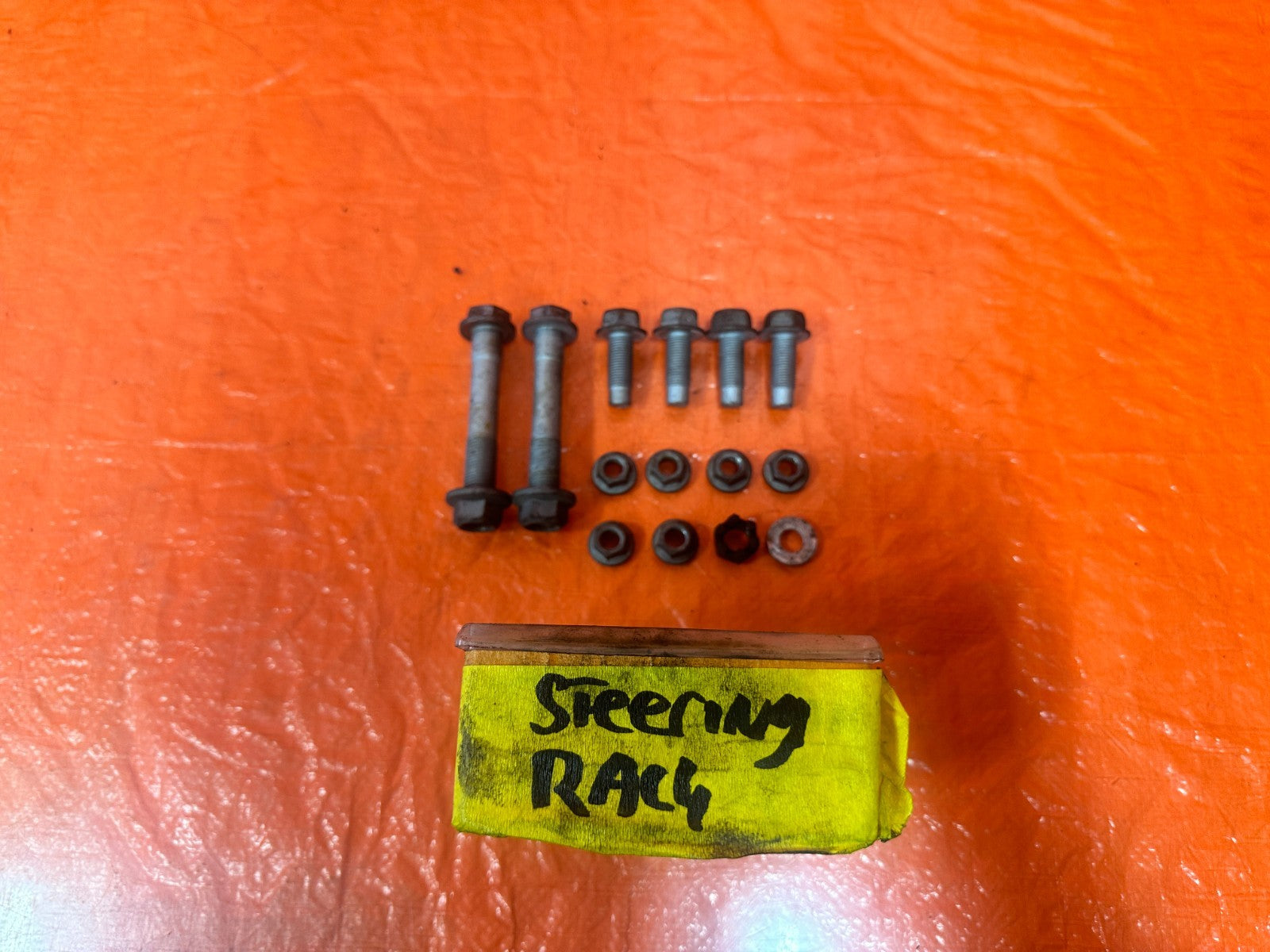 08 15 INFINITI G37 Q60 POWER STEERING RACK MOUNTING BOLTS NUTS HARDWARE OEM #3290