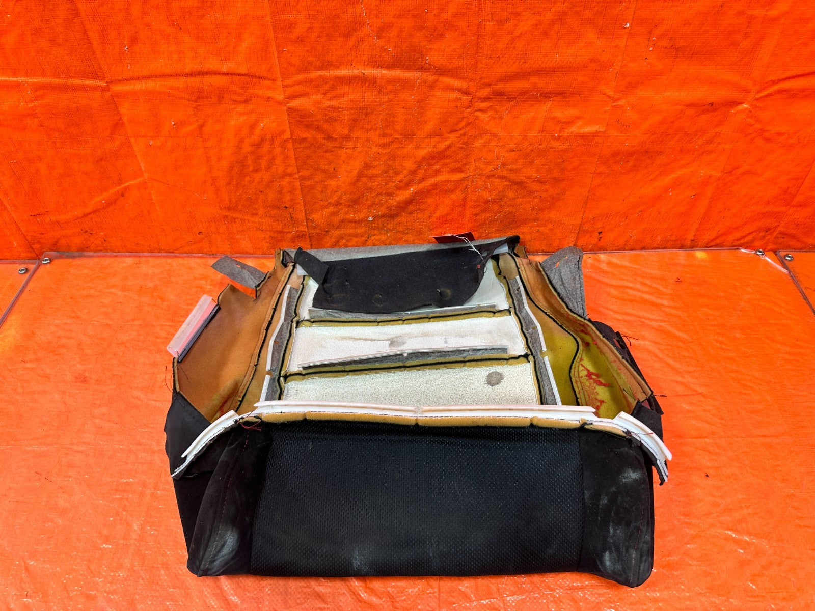 06 11 HONDA CIVIC SI RIGHT FRONT LOWER SEAT SKIN CLOTH FABRIC COVER OEM #3073