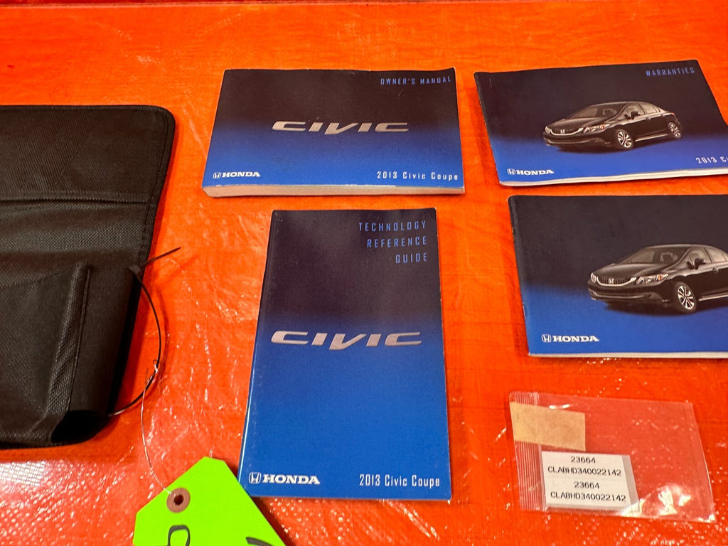 2013 13 HONDA CIVIC SI 2D COUPE   OWNERS MANUAL BOOKLET   OEM #2698