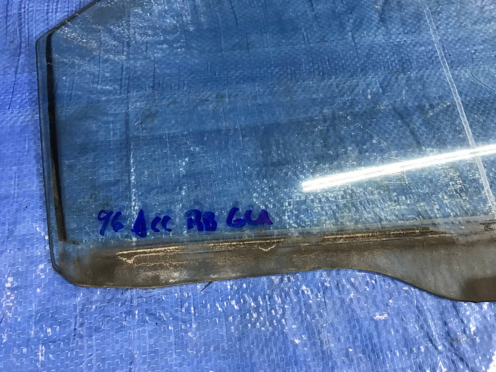 OEM 1996 HONDA ACCORD EX SEDAN 4D   PASSENGER RIGHT REAR GLASS WINDOW1