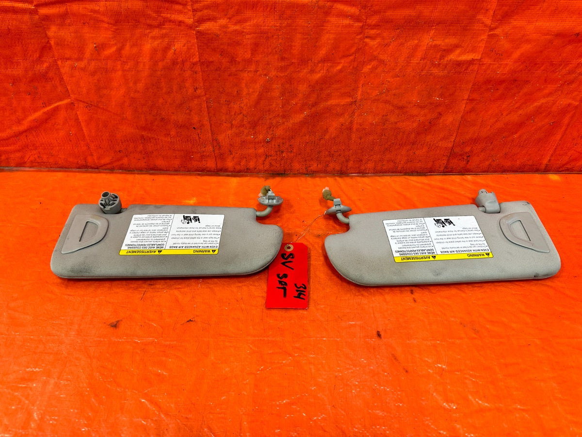 14-20 INFINITI Q50 - LEFT AND RIGHT SUN VISORS PAIR SET - OEM FACTORY OE #3142