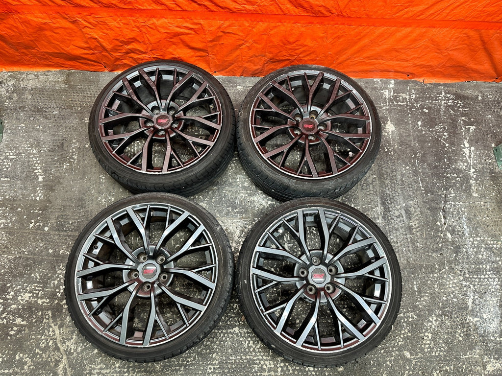 15-20 SUBARU WRX STI 4D 2.5L EJ257 18" ALLOY WHEELS RIMS TIRE SET SET OF 4 OEM0