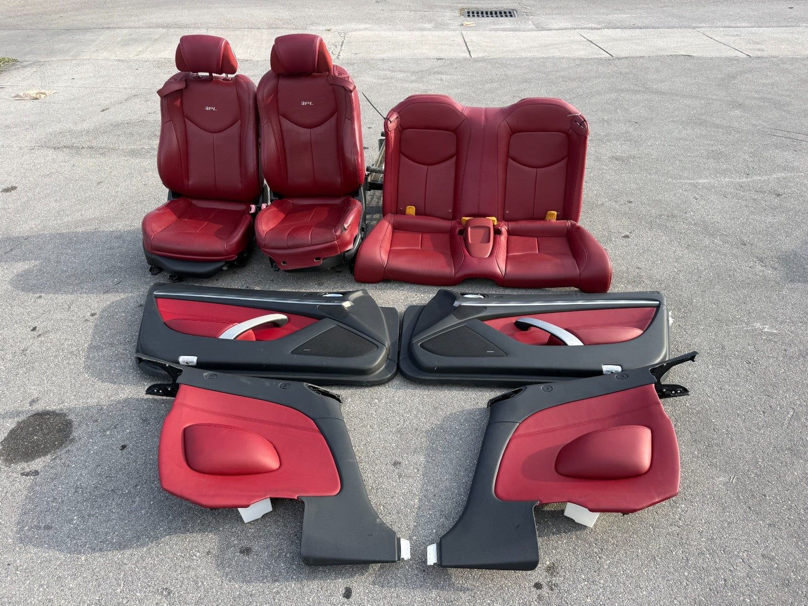 INFINITI G37 Q60 CONVERTIBLE IPL EDITION FRONT SEATS REAR SEATS DOOR PANELS OEM0