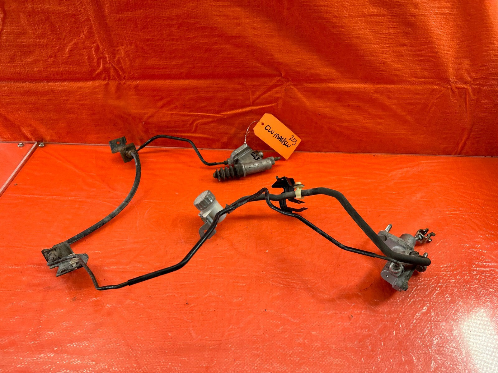 06 09 HONDA CIVIC SI   CLUTCH MASTER & SLAVE W/ FULL LINE SET LINES 100% OEM 2230