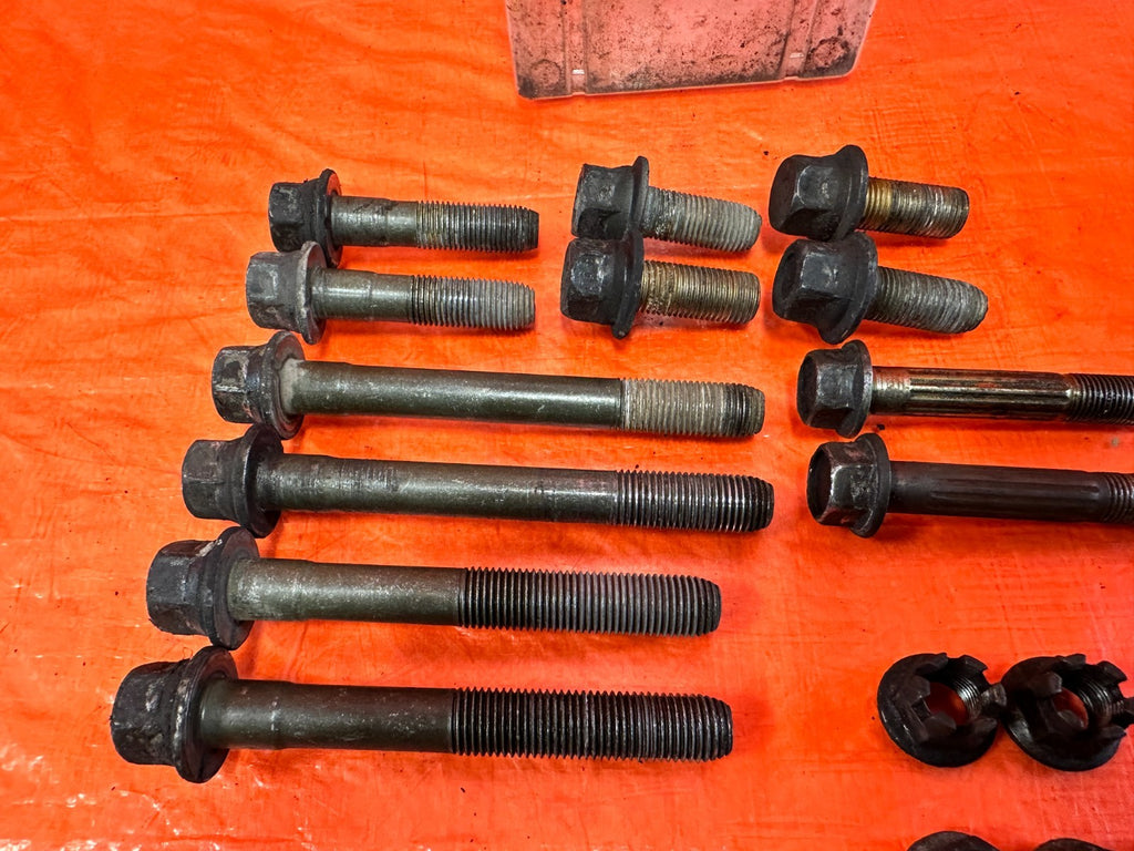 92 95 HONDA CIVIC   FRONT SUBFRAME CROSSMEMBER K FRAME BOLTS   OEM #3266