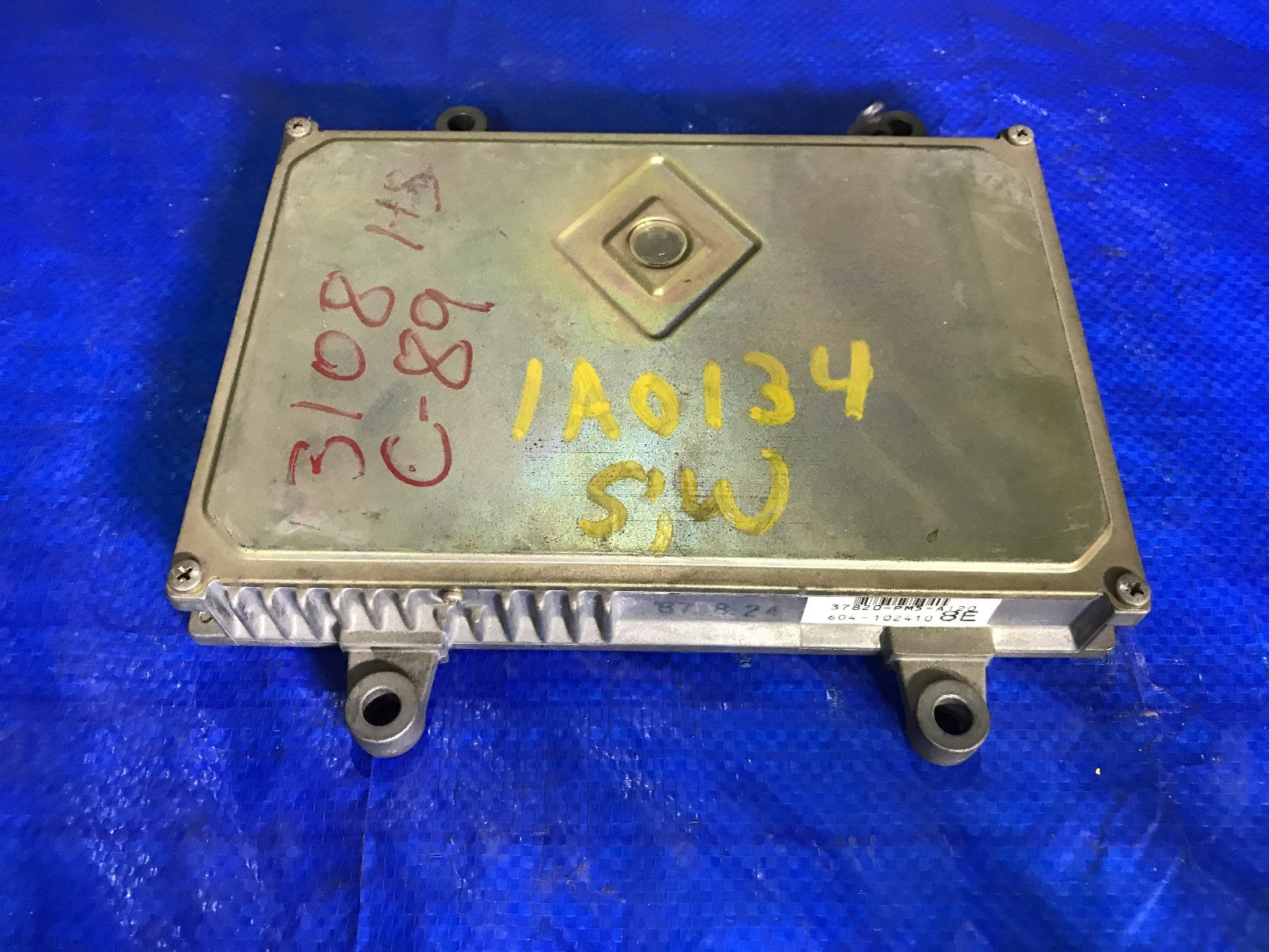 OEM 1990 1991 HONDA CIVIC ENGINE COMPUTER ECU ECM EBX 37820 PM5 A1200