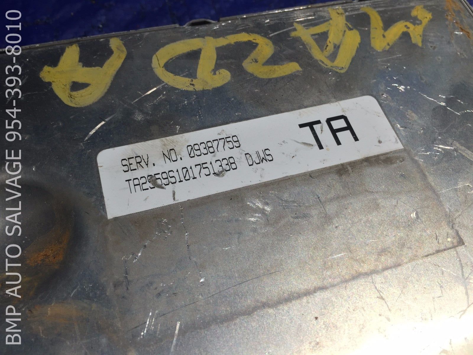 OEM 2001 DAEWOO NUBIRA ECU 09387759 DJWS ENGINE COMPUTER BRAIN ECM #1112 #R5121