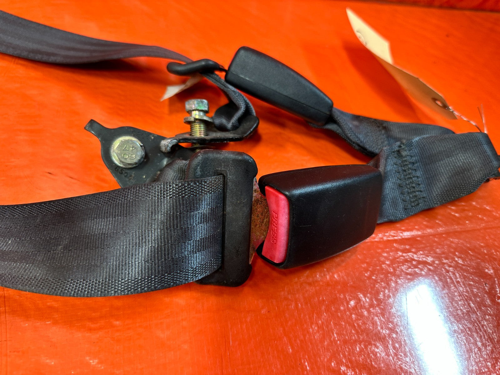 97 01 HONDA PRELUDE   REAR SEAT BELT SET   LEFT & RIGHT SEAT BELTS   OEM #3238