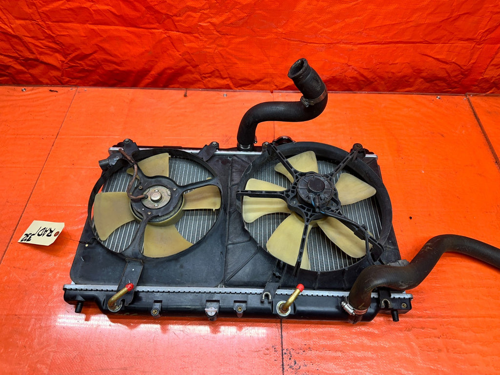 92 96 HONDA PRELUDE RADIATOR ASSEMBLY FANS HOSES OEM #3320