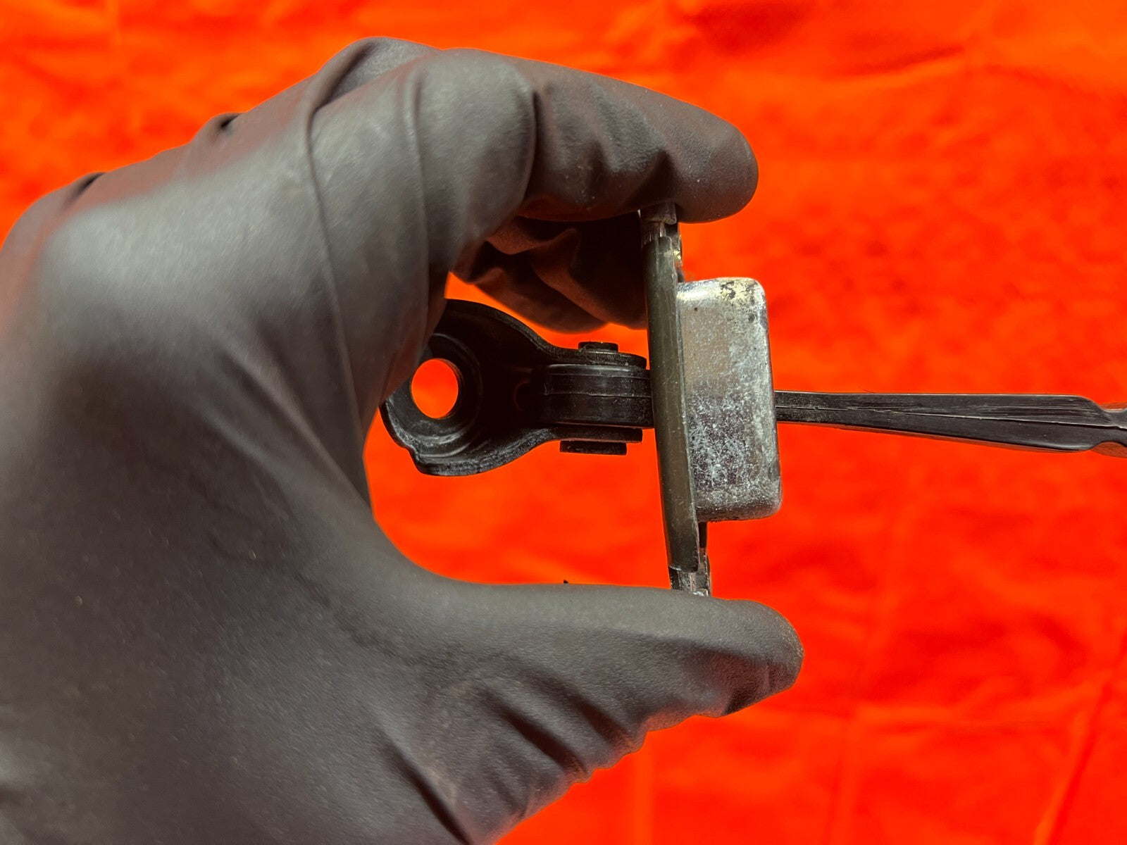 02 06 ACURA RSX   DRIVER LEFT   DOOR CHECKER HINGE ARM STOPPER   OEM #1407