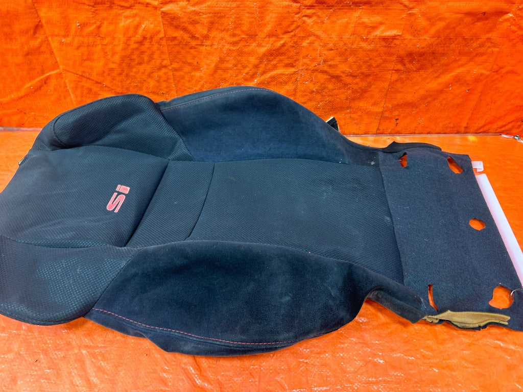 06-11 HONDA CIVIC SI RIGHT FRONT UPPER SEAT SKIN CLOTH FABRIC COVER OEM #3072