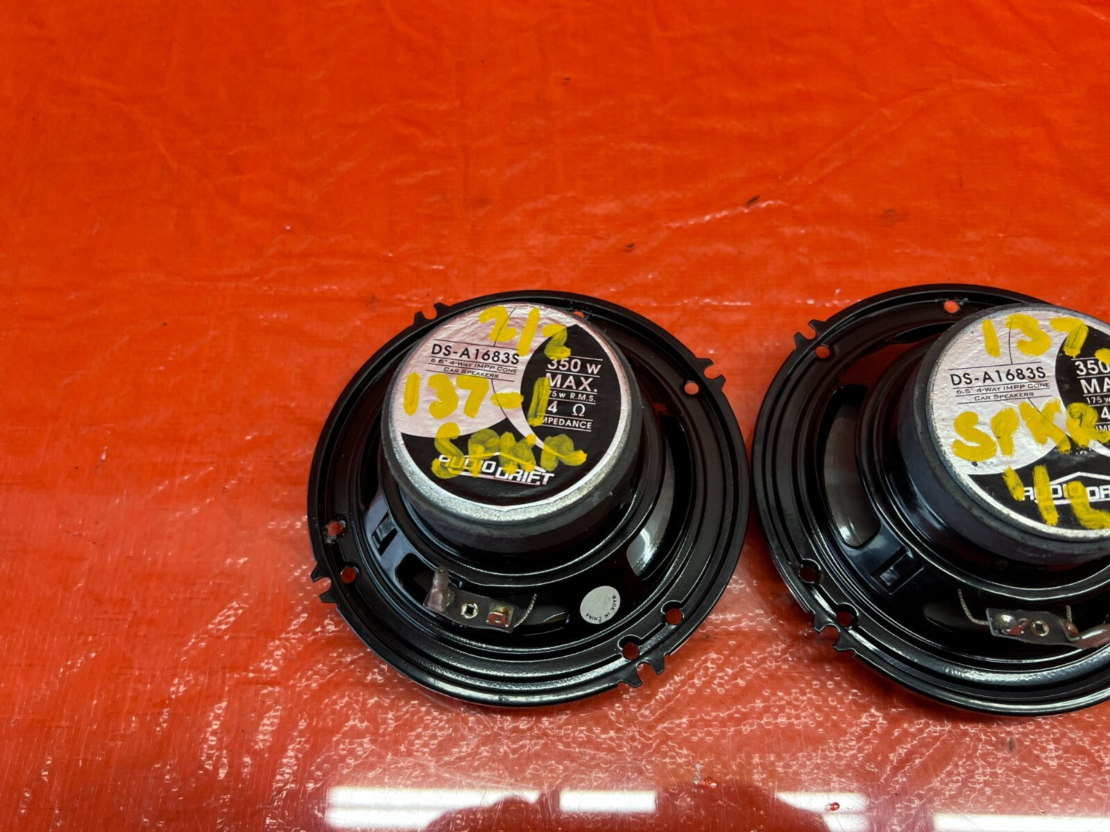 AUDIO DRIFT BRAND DS A1683S SPEAKER SET OF 2 TWO   USED SPEAKER SET / PAIR 137 18
