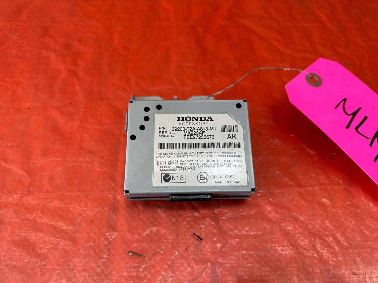 13 15 HONDA ACCORD SEDAN EXL   ACTIVE NOISE CONTROL UNIT   39200 T2A A813 M1 2411