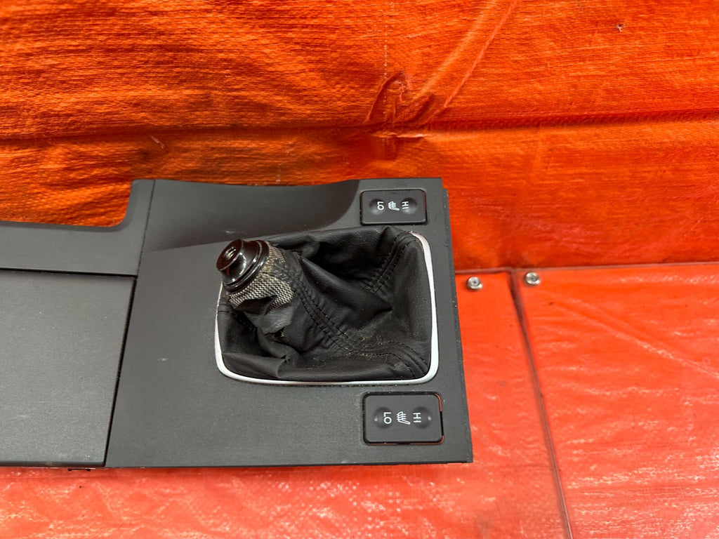 09 14 ACURA TSX   MANUAL   SHIFTER CONSOLE TRIM BEZEL W/ BOOT & CUP HOLDER  #2332