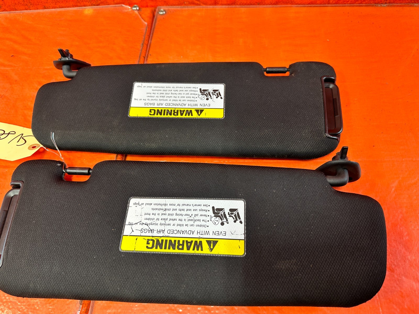 13 16 HYUNDAI GENESIS COUPE 3.8L   LEFT AND RIGHT SUN VISORS PAIR SET   OEM #3262