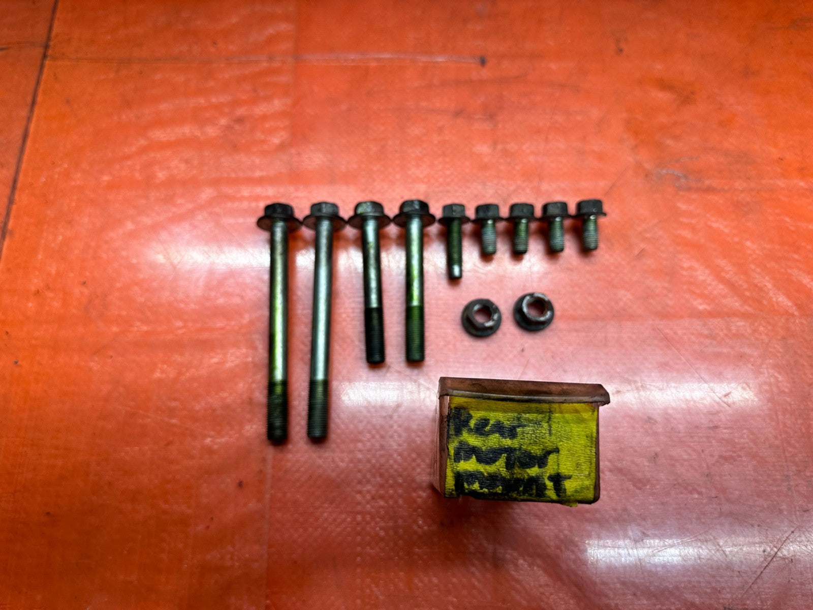 04-05 ACURA TSX 2.4L K24A2 REAR ENGINE MOTOR MOUNT BOLTS HARDWARE OEM #3380